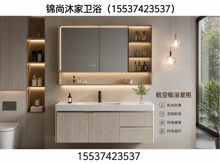 河南橡木浴室柜展示图